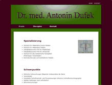Tablet Screenshot of dufek.ch